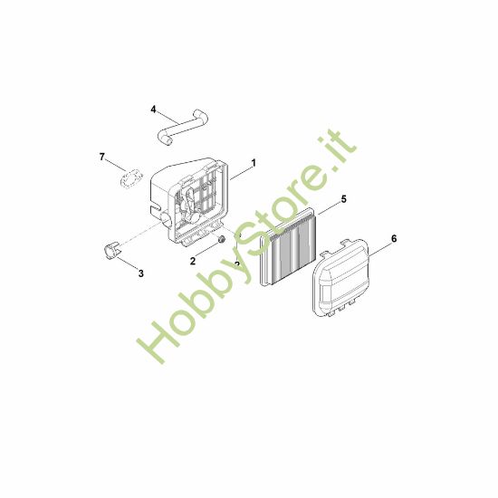 Picture of B - Filtro aria EVC 200.3 (EVC200-0007)